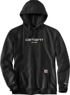 Bluzy męskie - Carhartt Bluza Carhartt Force Lightweight Logo Black - miniaturka - grafika 1