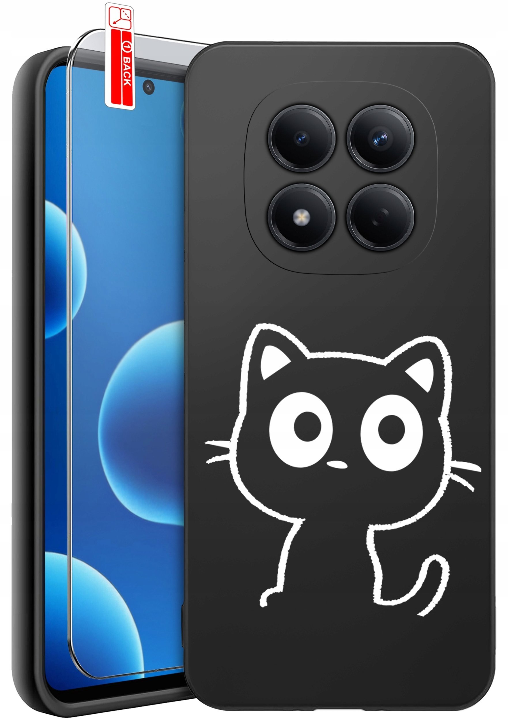krainaGSM Etui Do Xiaomi Redmi Note 15 Pro 5G Wzory Silikonowe Matt Case + Szkło