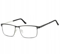 Okulary korekcyjne, oprawki, szkła - Okulary Nerd prostokątne Zerówki Korekcyjne Męskie - miniaturka - grafika 1