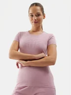 Koszulki i topy damskie - 4F T-Shirt 4FWSS24TTSHF1163 Różowy Slim Fit - miniaturka - grafika 1