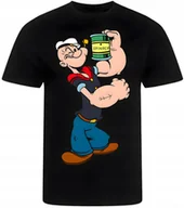 Koszulki męskie - KOSZULKA MĘSKA NADRUK MODNA MARYNARZ POPEYE PREZENT PREMIUM S - miniaturka - grafika 1