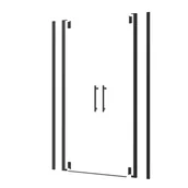 Akcesoria do armatury i ceramiki - Sensea Profile drzwi prysznicowych czarne Remix 70.80.80.100x195 cm - miniaturka - grafika 1