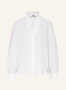 Tommy Hilfiger Bluzka Z Falbankami weiss - Bluzki damskie - miniaturka - grafika 1