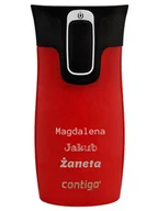Kubki termiczne - Kubek termiczny z grawerem Contigo West Loop Mini 300ml - Goji Berry - miniaturka - grafika 1
