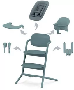 Cybex Krzesełko Lemo 4-In 1 Set Abtshe Stone Blue - Mid Blue - Krzesełka do karmienia - miniaturka - grafika 1