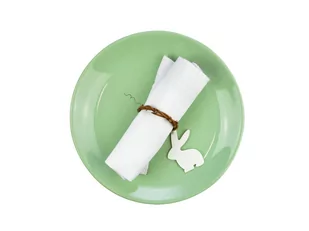 Obrączki na serwetki Zajączki - 5 cm - 4 szt. - Dekoracje i nakrycia stołu na imprezę - miniaturka - grafika 1