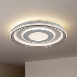 Näve Lampa sufitowa LED Doira, biała, metal, Ø 50 cm, CCT, pilot - Lampy sufitowe - miniaturka - grafika 1