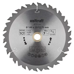 WOLFCRAFT Piła tarczowa widia śr. 140 śr. 275 x 24 mśr. 8 zębów 6731000 - Tarcze do pił - miniaturka - grafika 1