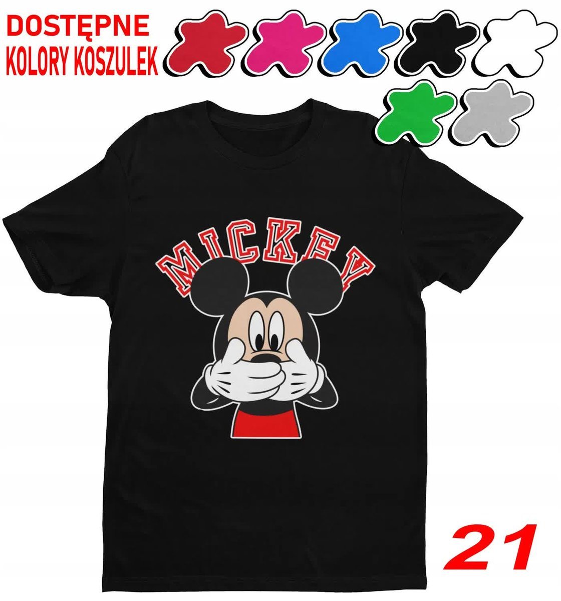 Dziecięca Koszulka Z Nadrukiem Duży Wybór Myszka Miki I Przyjacie-M 134-140