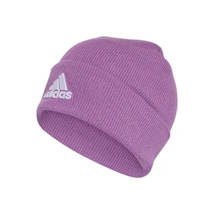 Czapka zimowa ADIDAS LOGO BEANIE CUF IY7668 – Fioletowy - Czapki damskie - miniaturka - grafika 1