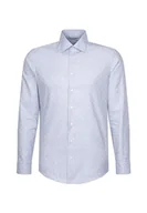 Koszule męskie - Seidensticker Męska koszula slim fit z długim rękawem, jasnoniebieski, 38 - miniaturka - grafika 1