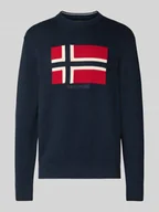 Swetry męskie - Sweter z dzianiny z okrągłym dekoltem model ‘MURA’ - miniaturka - grafika 1