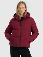 Kurtki damskie - 4F Kurtka puchowa z wypełnieniem syntetycznym damska - czerwona XL - miniaturka - grafika 1