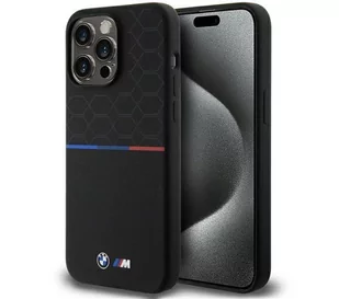 BMW BMHMP15X22SMPK iPhone 15 Pro Max 6.7" czarny/black hardcase M Silicone Pattern MagSafe - Etui i futerały do telefonów - miniaturka - grafika 1