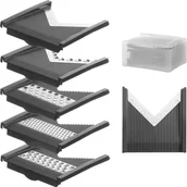 Rozdrabniacze kuchenne - Tarcze tnące wymienne do mandoliny szatkownicy do warzyw typ V - zestaw 5 szt. - miniaturka - grafika 1