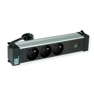 BACHMANN POWER FRAME M 3xUTE 1xUSB C 30W 0.2m GST18 - Gniazdka elektryczne - miniaturka - grafika 1