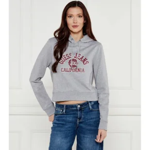 Guess Jeans Bluza Cropped Fit - Bluzy damskie - miniaturka - grafika 1
