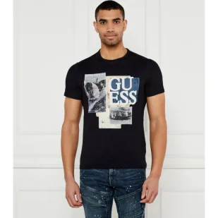 GUESS T-shirt Slim Fit - Koszulki męskie - miniaturka - grafika 1