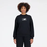 Bluzy damskie - Bluza damska New Balance WT33514BK  czarna - miniaturka - grafika 1
