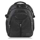 Plecaki - PLECAK MĘSKI WODOODPORNY CZARNY POJEMNY DO PRACY PAOLO PERUZZI T-103-BL - miniaturka - grafika 1