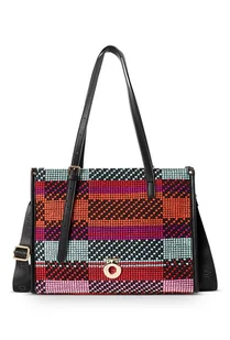 Letnia shopperka Nobo z plecionką - Torebki damskie - miniaturka - grafika 1