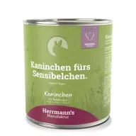 Mokra karma dla psów - Herrmanns Manufaktur Selection Sensitive Dog Kaninchen - królik 800 g - miniaturka - grafika 1