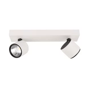 Italux Plafon LAMPA sufitowa BONIVA SPL-2854-2B-WH metalowa OPRAWA regulowane LED 10W 3000K reflektorki na listwie białe czarne SPL-2854-2B-WH - Lampy sufitowe - miniaturka - grafika 1