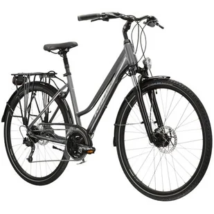Rower trekkingowy KROSS Explorer 4.0 D19 28 cali damski Grafitowy - Rowery - miniaturka - grafika 1