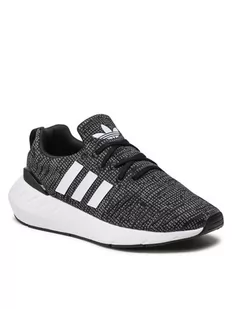 adidas adidas Swift Run 22 Młodzieżowe Czarne (GW8176)" unisex Czarny GW8176 - Sneakersy damskie - miniaturka - grafika 1