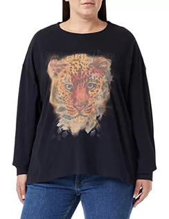 Koszulki i topy damskie - Wrangler Damska koszulka z krótkim rękawem, czarna, rozmiar XL - grafika 1