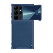 Etui i futerały do telefonów - Etui Nillkin CamShield Leather do Samsung Galaxy S23 Ultra (niebieskie) - miniaturka - grafika 1