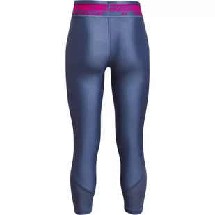 Legginsy dziewczęce Under Armour HG Armour Crop - Spodnie i spodenki dla dziewczynek - miniaturka - grafika 2