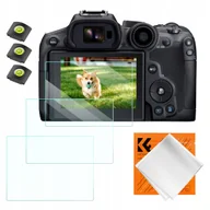 Kamery cyfrowe - akcesoria - Zestaw Osłon 3x Osłona Szkło na Ekran + Stopka ISO do Canon EOS R6 II R6 R7 - miniaturka - grafika 1