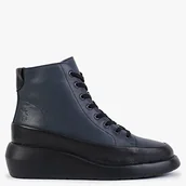 Botki damskie - Fly London BOZE515FLY damskie botki, czarne/granatowe, 5 UK - miniaturka - grafika 1