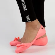 Baleriny - Różowe meliski buty damskie baleriny Vices PT4 - miniaturka - grafika 1