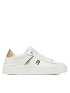 Tommy Hilfiger Sneakersy Low Cut Lace-Up Sneaker T4A9-33933-0206 S Biały - Buty dla dziewczynek - miniaturka - grafika 1