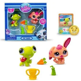 Littlest Pet Shop Żółw i Różowy królik akcesoria - figurka - Figurki dla dzieci - miniaturka - grafika 1
