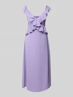 Sukienki - Sukienka midi z falbanami model ‘ELKE’ - miniaturka - grafika 1