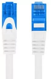 Lanberg Patchcord KAT.6A S/FTP LSZH CCA 1M biały fluke passed PCF6A-10CC-0100-W - Patchcordy - miniaturka - grafika 2