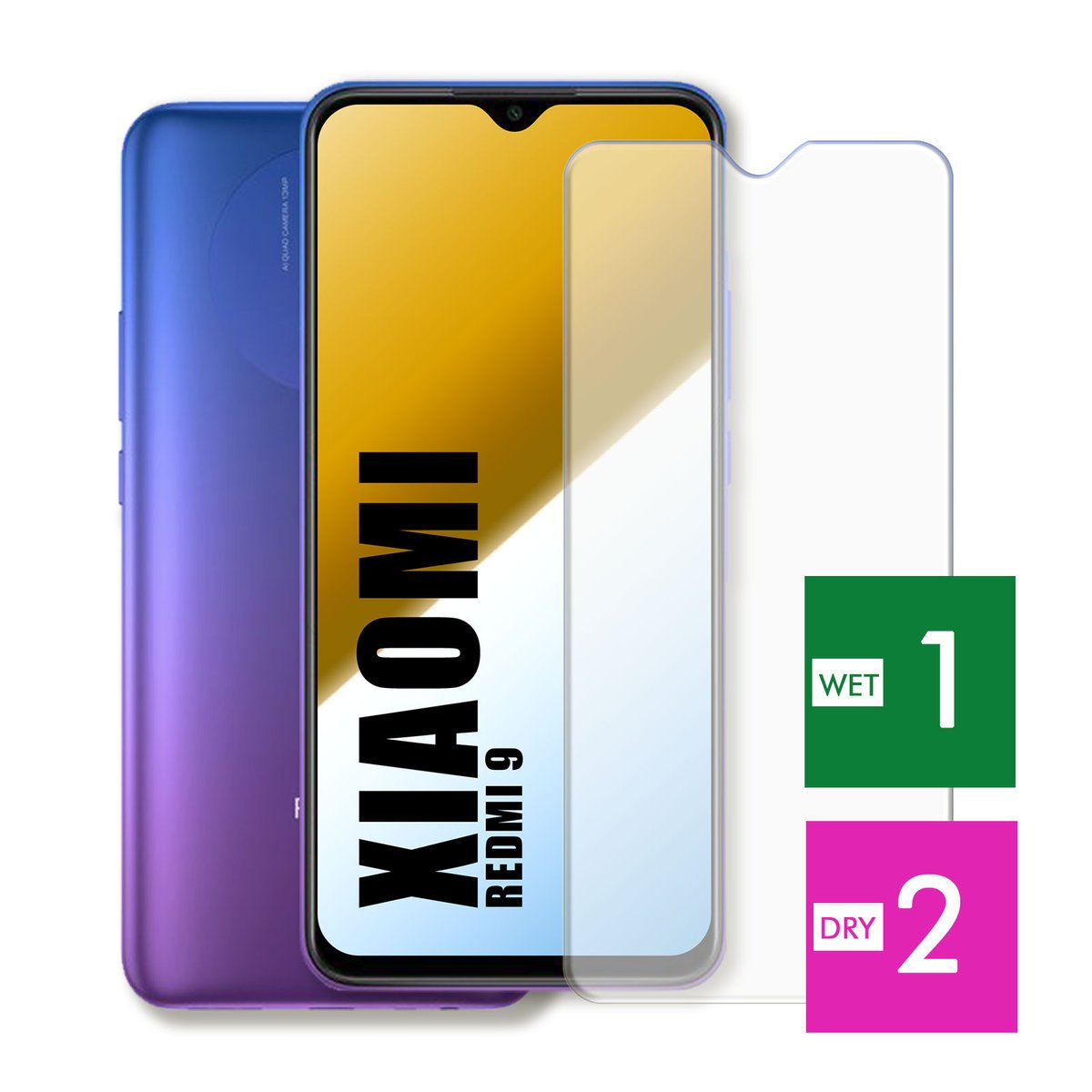 WZMOCNIONE SZKŁO DO XIAOMI REDMI 9 SZYBKA HARTOWANE 9H JAKOŚĆ