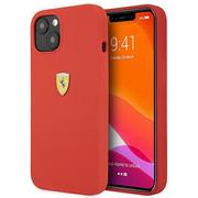 Etui i futerały do telefonów - Ferrari FESSIHCP13MRE iPhone 13 6,1" 6,1" czerwony/red hardcase Silicone FER000502-0 - miniaturka - grafika 1
