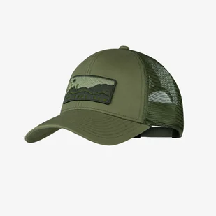 Bejsbolówka Buff Explore Trucker Cap Rozmiar: L-XL / Kolor: ciemny khaki - Czapki męskie - miniaturka - grafika 1