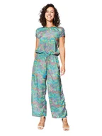 Kombinezony - Aller Simplement Kombinezon w kolorze turkusowym ze wzorem - miniaturka - grafika 1