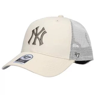 Czapki męskie - 47 Brand MLB New York Yankees Branson Cap B-BRANS17CTP-NTI, Mężczyzna, Czapka z daszkiem, Beżowy - grafika 1
