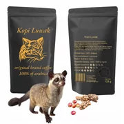 Kawa ziarnista Kopi Luwak certyfikowana arabica 125g w stylowym opakowaniu