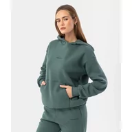 Bluzy sportowe damskie - Bluza Carpatree Essentials zielona - miniaturka - grafika 1