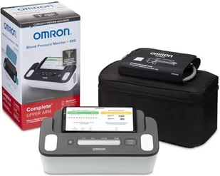 Omron Complete HEM-7530T-E3 EKG 2w1 BT biało-czarny - Ciśnieniomierze i akcesoria - miniaturka - grafika 1