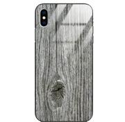 Etui i futerały do telefonów - Etui drewniane iPhone Xs Old Fashion Wood Gray Forestzone Glass - miniaturka - grafika 1