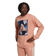 Bluzy sportowe damskie - Bluza damska adidas Youforyou Sweatshirt - miniaturka - grafika 1