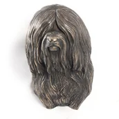 Figurki dekoracyjne - Terier tybetański, Tibetan Terrier - statuetka psa, wiszące popiersie, unikatowa ozdoba dla miłośnika psów marki Art-Dog - miniaturka - grafika 1